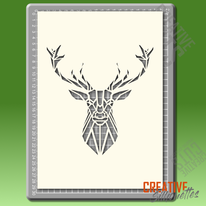 Geometric Stag Stencil - Image 2