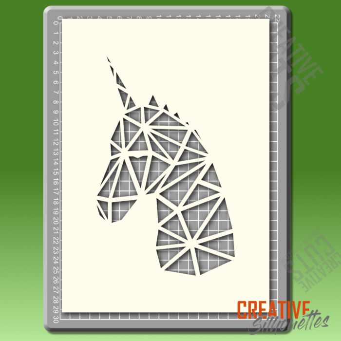 Geometric Unicorn Stencil - Image 2