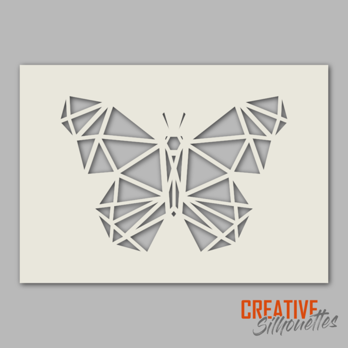 1233gr Geometric Butterfly Stencil - Image 1