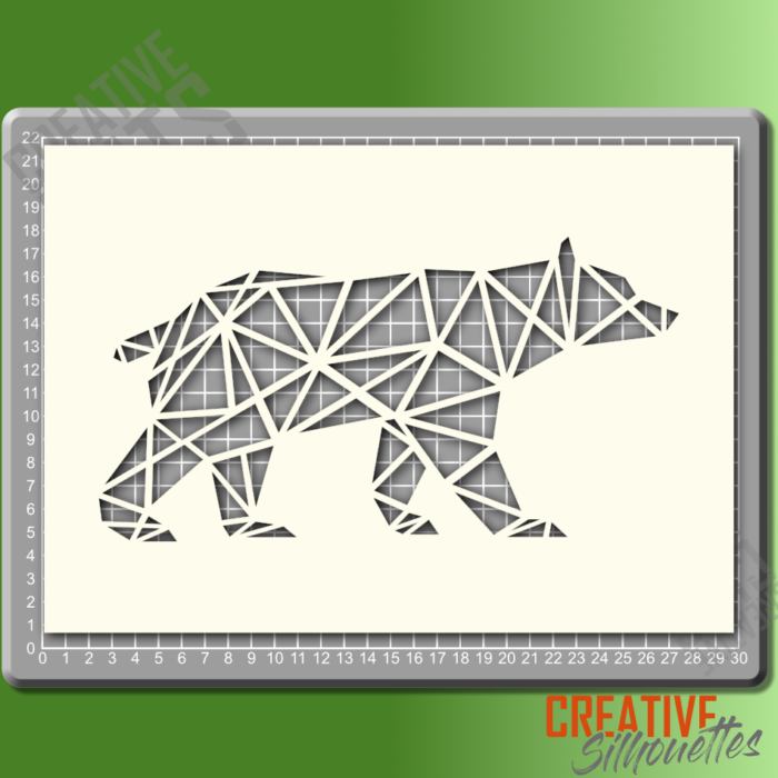 Geometric Bear Stencil - Image 2