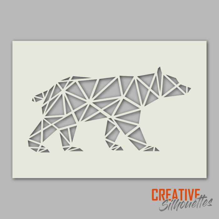 1236gr Geometric Bear Stencil - Image 1