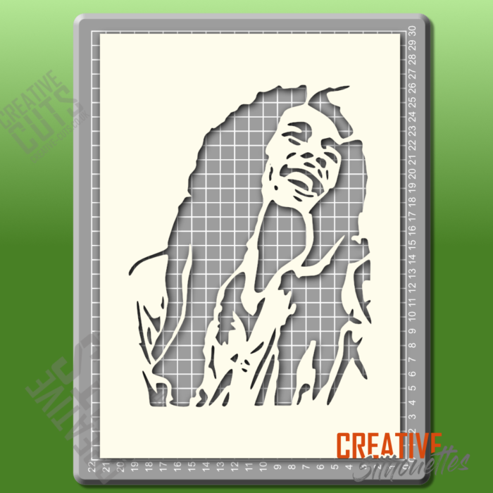 Bob Marley Portrait Stencil - Image 2
