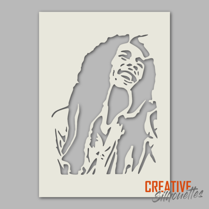 Bob Marley Portrait Stencil - Image 1