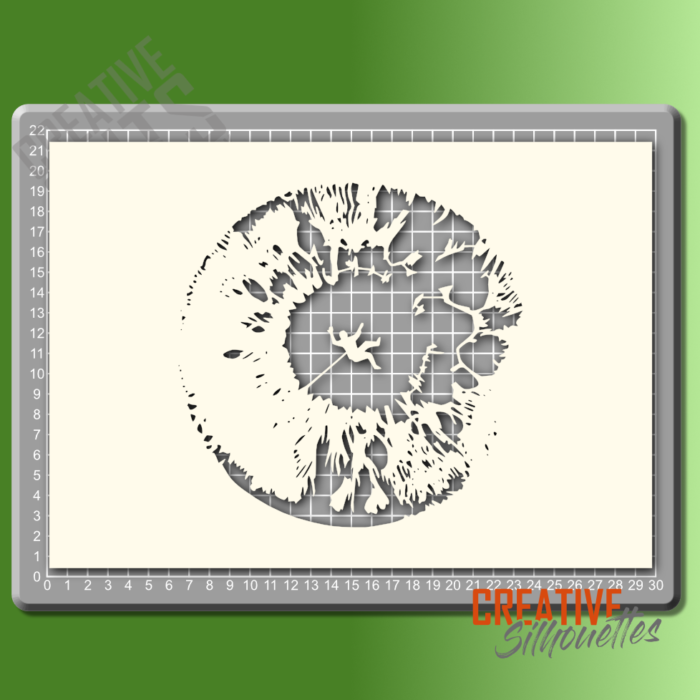 Body Falling Space Stencil - Image 2