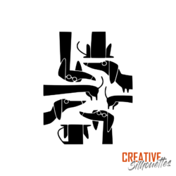 Dachshunds Pattern Stencil - Image 3