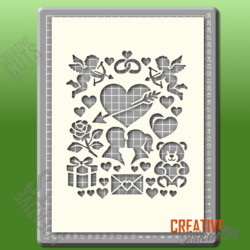 Valentine Love Stencil - Image 2