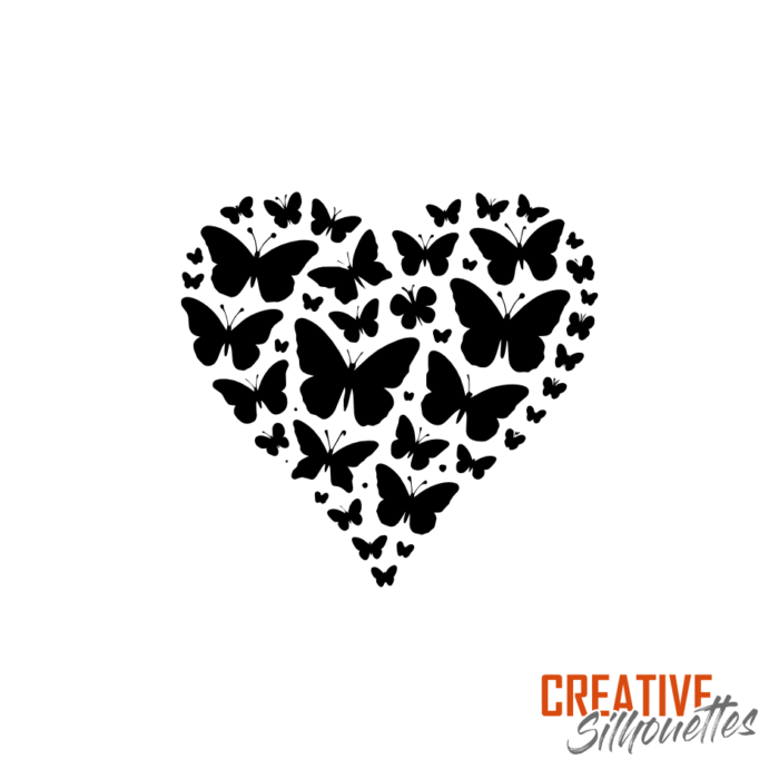 Butterfly Heart Stencil - Image 3