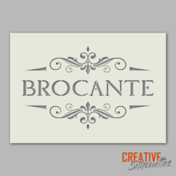 Brocante Sign Stencil