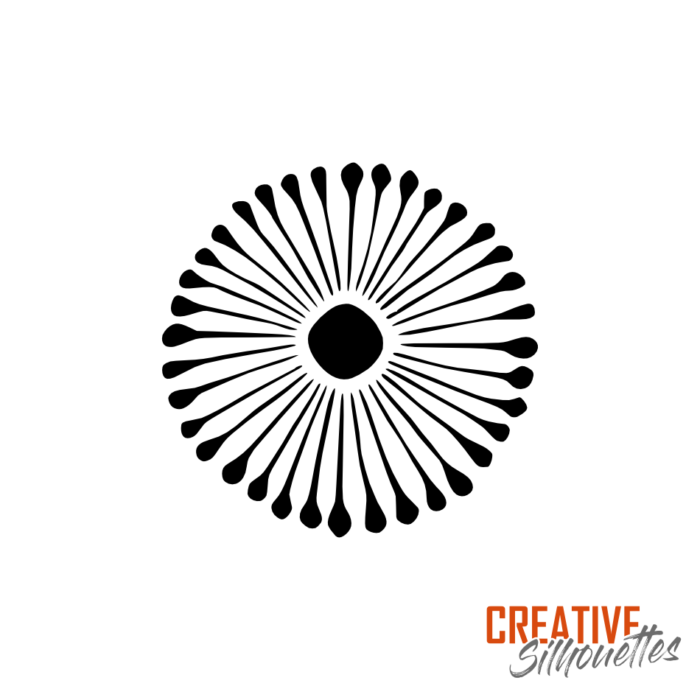 Flower Dandelion Stencil - Image 3