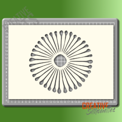 Flower Dandelion Stencil - Image 2