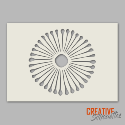 Flower Dandelion Stencil