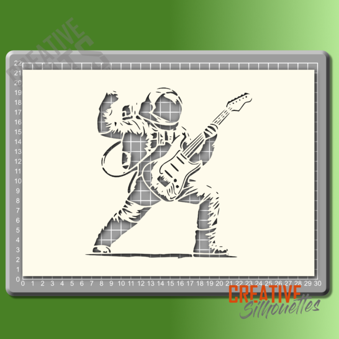 Space Rock Astronaut Stencil - Image 2