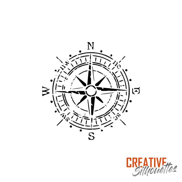 Shabby Chic Compass Stencil - Image 3