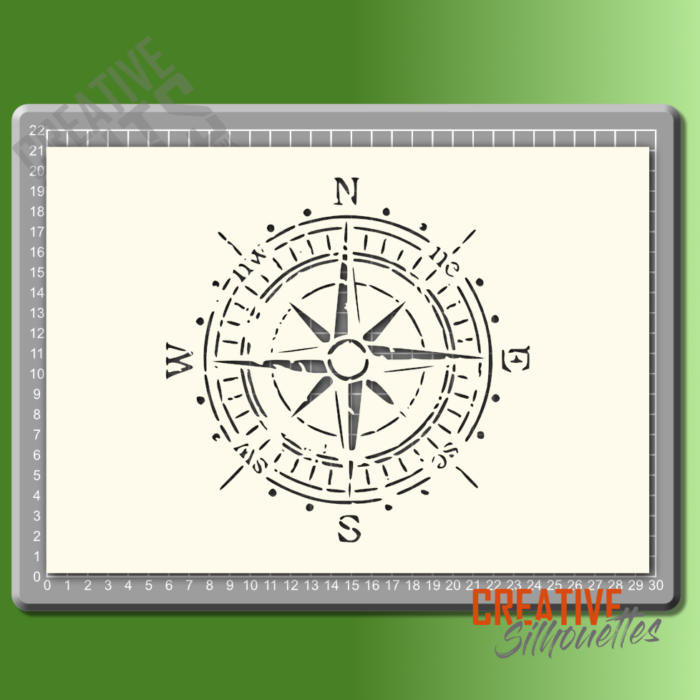 Shabby Chic Compass Stencil - Image 2