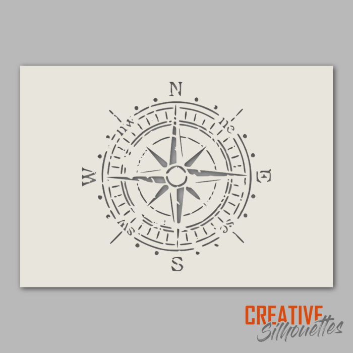 Shabby Chic Compass Stencil - Image 1