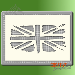 Graffiti Union Jack Stencil - Image 2