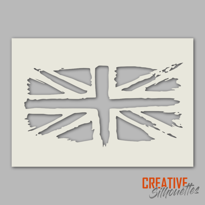 Graffiti Union Jack Stencil - Image 1