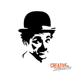 Charlie Chaplin Portrait Stencil - Image 3