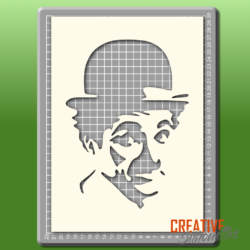 Charlie Chaplin Portrait Stencil - Image 2
