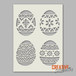 Easter Egg Patterns Stencil