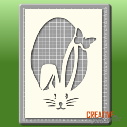 Easter Bunny Egg Stencil - Image 2
