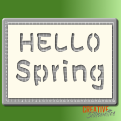 Hello Spring Stencil - Image 2