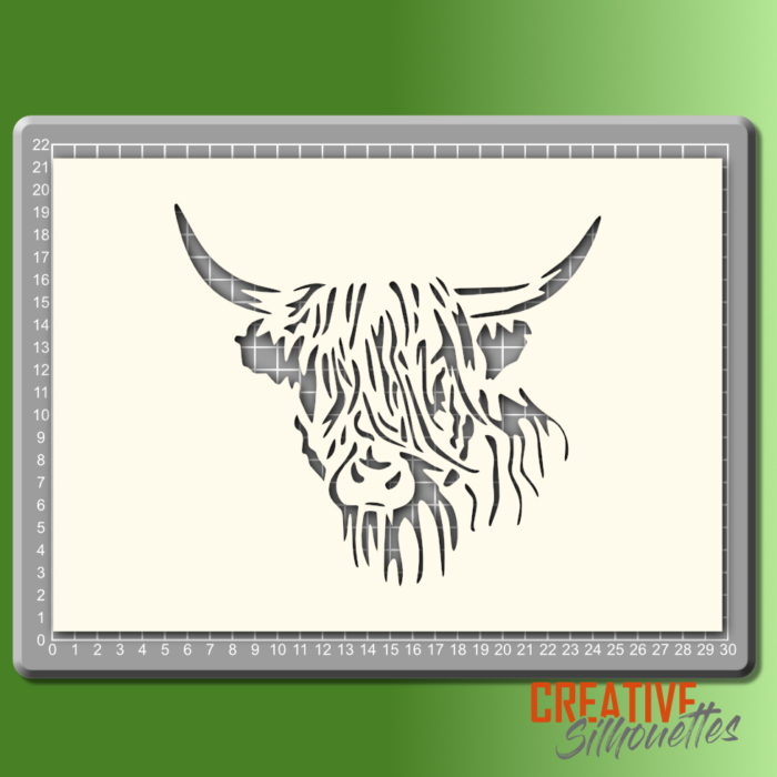 Highland Cow Stencil - Image 2