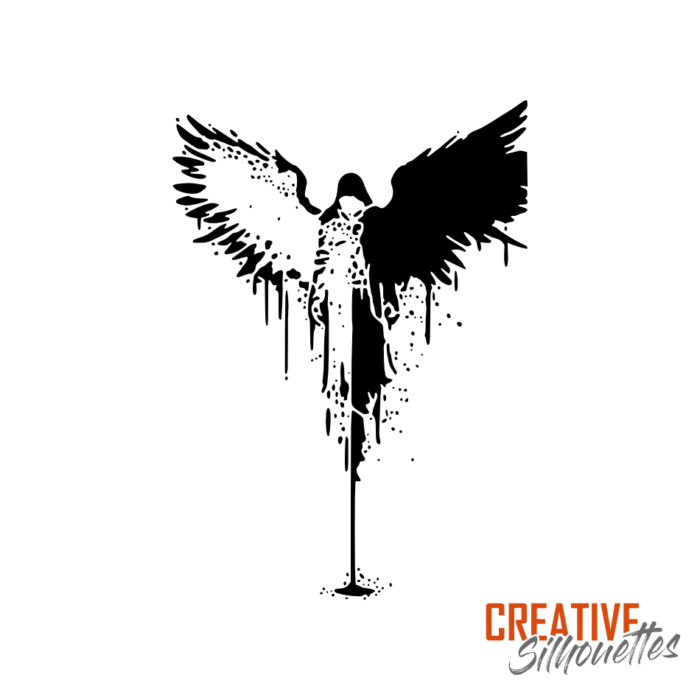 Dripping Angel Stencil - Image 3