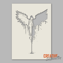 Dripping Angel Stencil