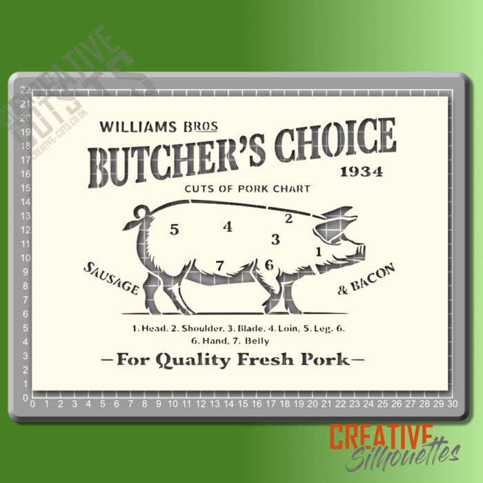 Butchers Choice Stencil - Image 2