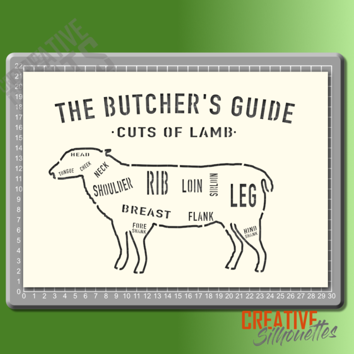 Butchers Guide Stencil - Image 2