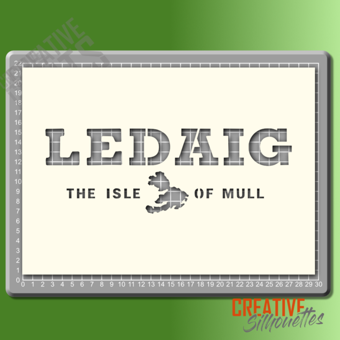 Ledaig Whisky Stencil - Image 2