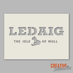Ledaig Whisky Stencil