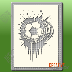 Football Smash Stencil - Image 2