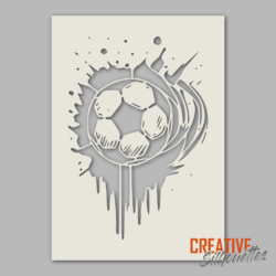 Football Smash Stencil