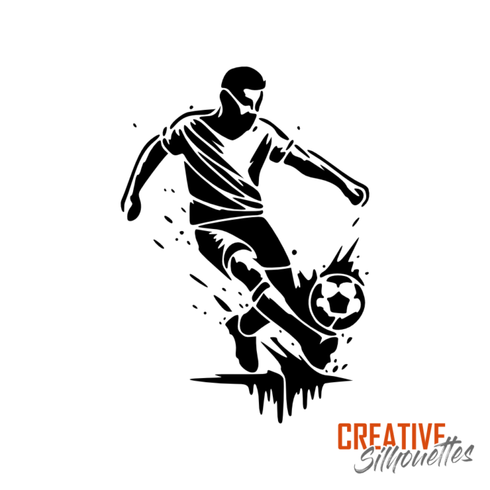 Footballer Stencil - Image 3