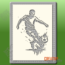 Footballer Stencil - Image 2