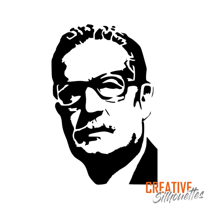Salvador Allend Portrait Stencil - Image 3
