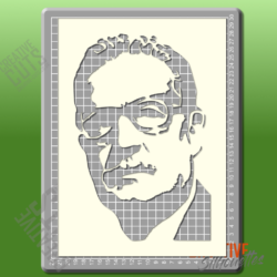 Salvador Allend Portrait Stencil - Image 2