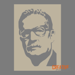 Salvador Allend Portrait Stencil