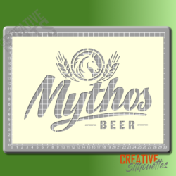 Mythos Beer Stencil - Image 2