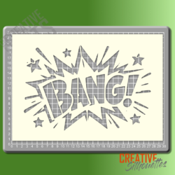 BANG! Cartoon Sign Stencil - Image 2