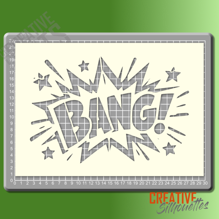 BANG! Cartoon Sign Stencil - Image 2