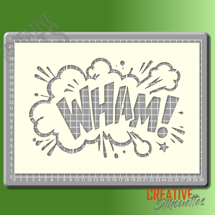 WHAM! Cartoon Sign Stencil - Image 2