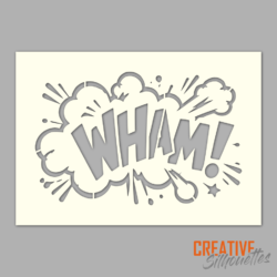 WHAM! Cartoon Sign Stencil