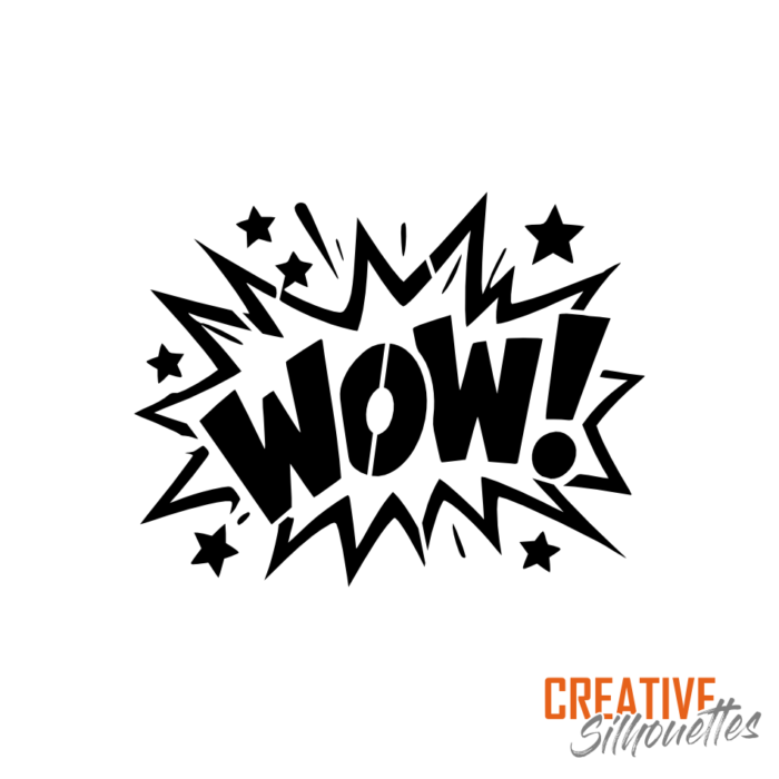 WOW! Cartoon Sign Stencil - Image 3