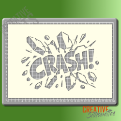 CRASH! Cartoon Sign Stencil - Image 2