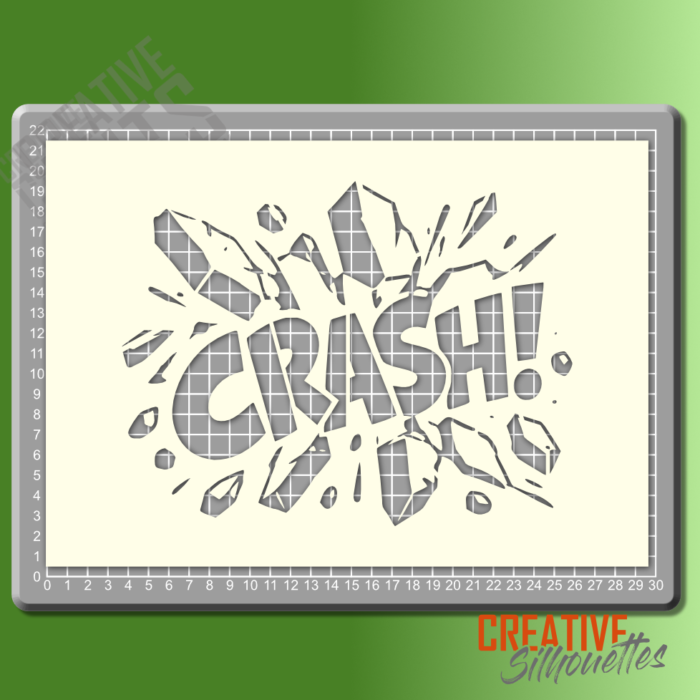 CRASH! Cartoon Sign Stencil - Image 2