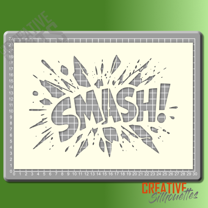 SMASH! Cartoon Sign Stencil - Image 2