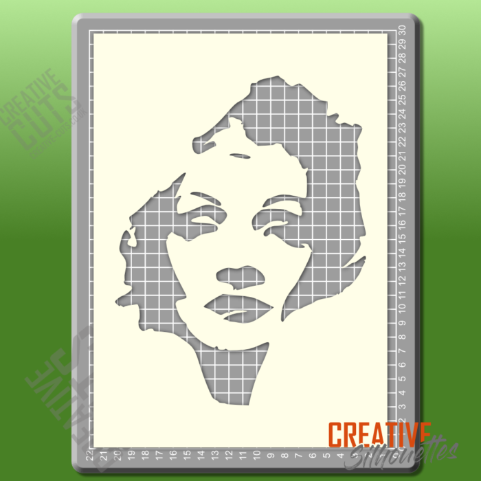 Marlene Dietrich Portrait Stencil - Image 2